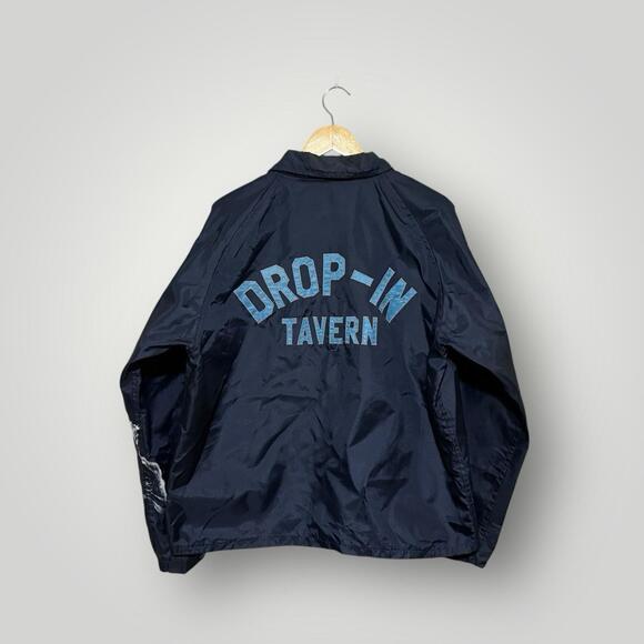Other - Vintage 80s Drop-In Tavern Coach Jacket Adult Blue Size XL Windsor Canada Men’s